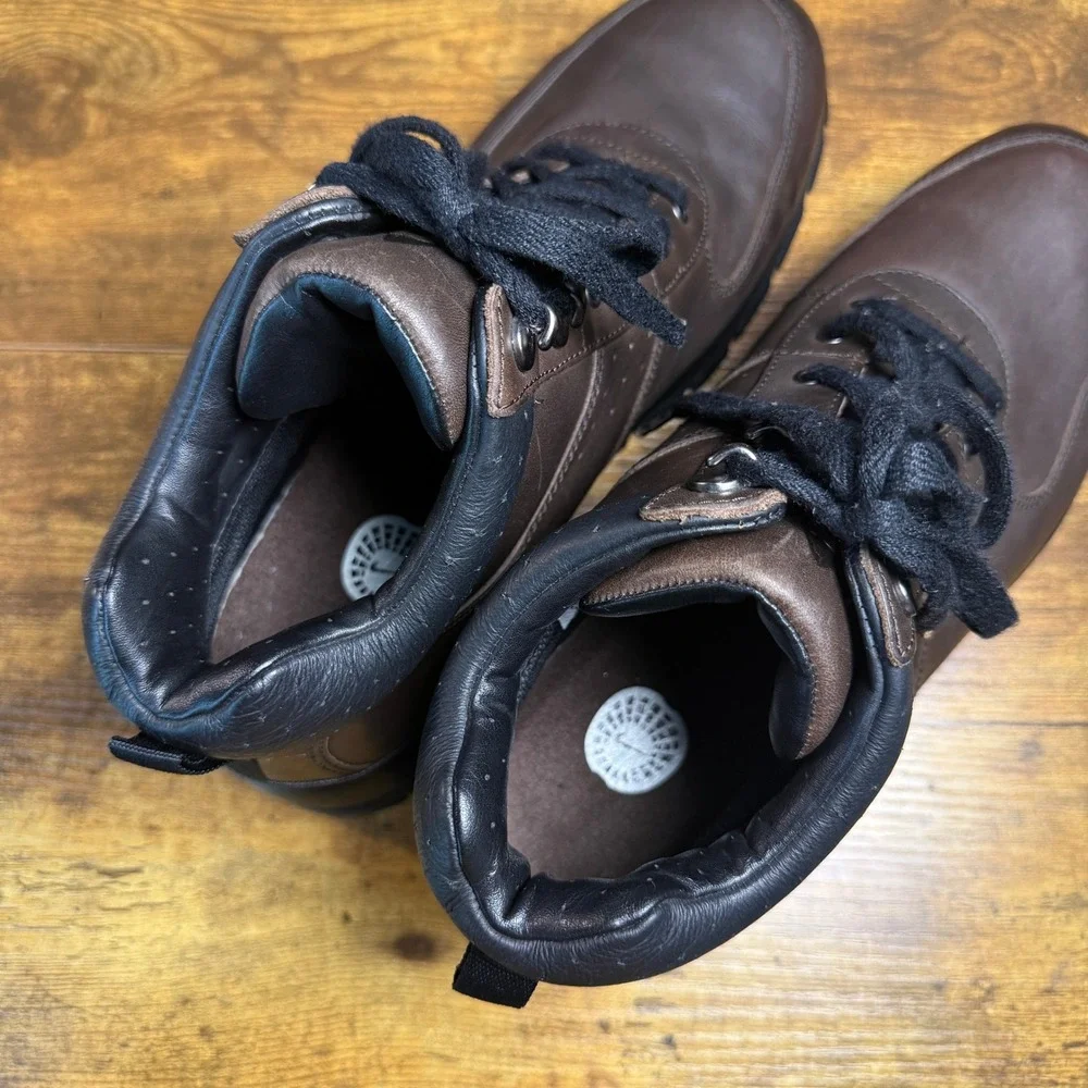 Nike ACG Air Max Goadome 365970-221 Brown Leather Hiking Boots Mens 11.5